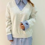 【アズノゥアズコンシート】１枚着るだけで重ね着しているようなプルオーバー